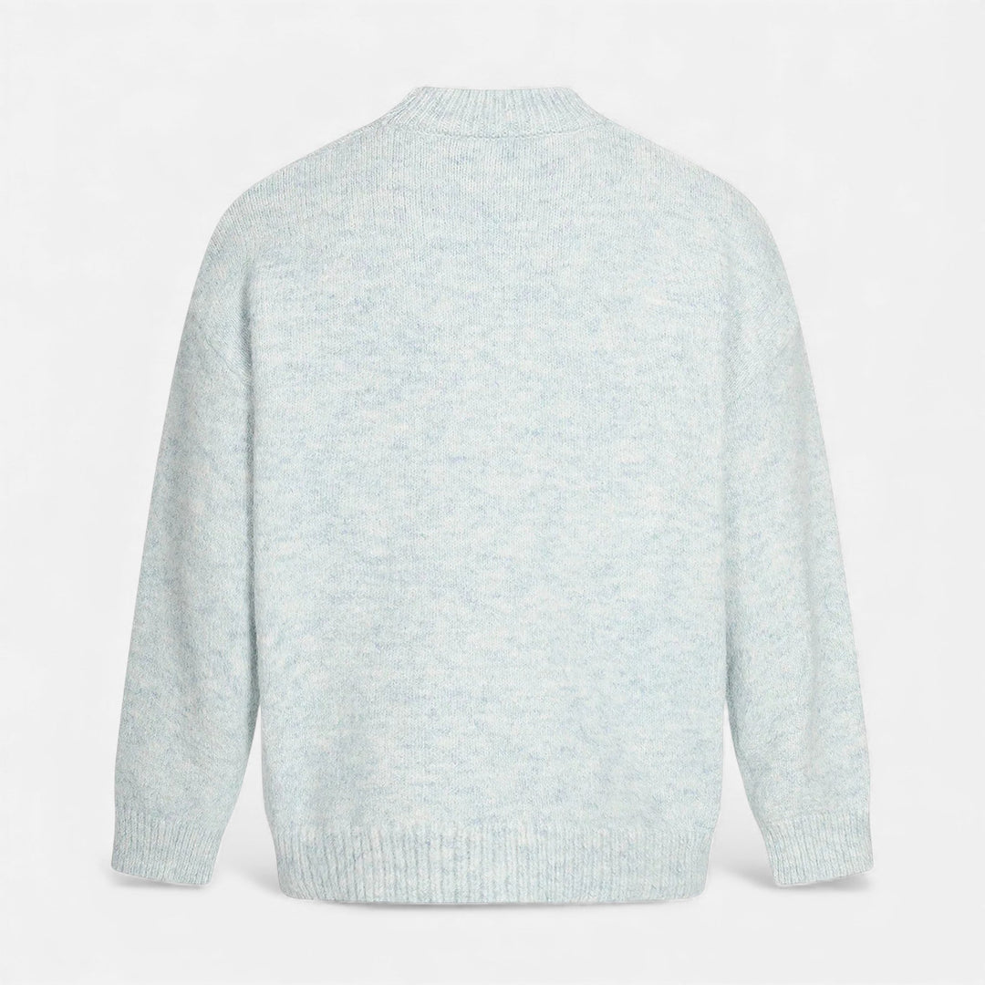 Classic Wool-Effect Men's Crew Neck Sweater