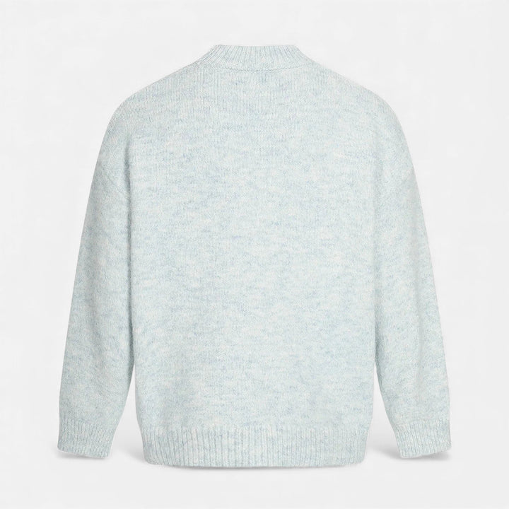 Classic Wool-Effect Men's Crew Neck Sweater