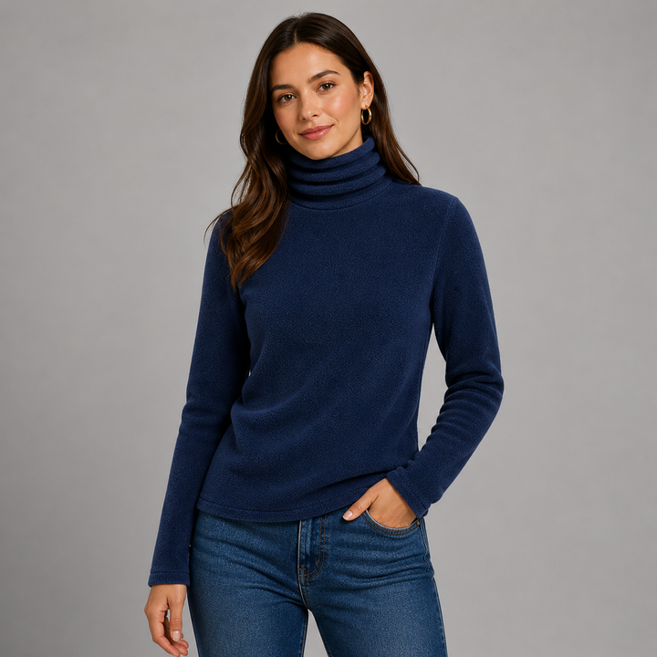 Soft Elegant Women's Cashmere Blend Turtleneck Sweater