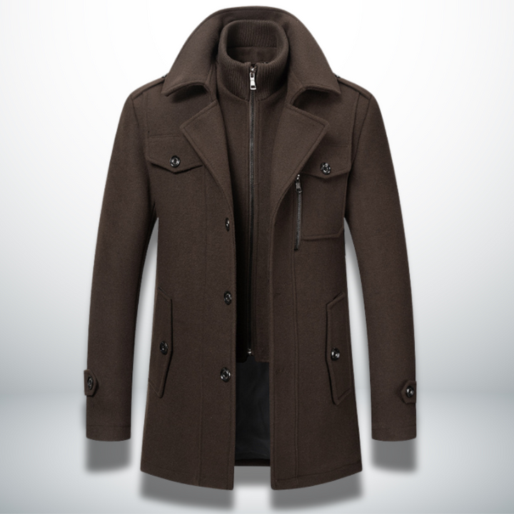 Elegant Men's Wool Winter Coat