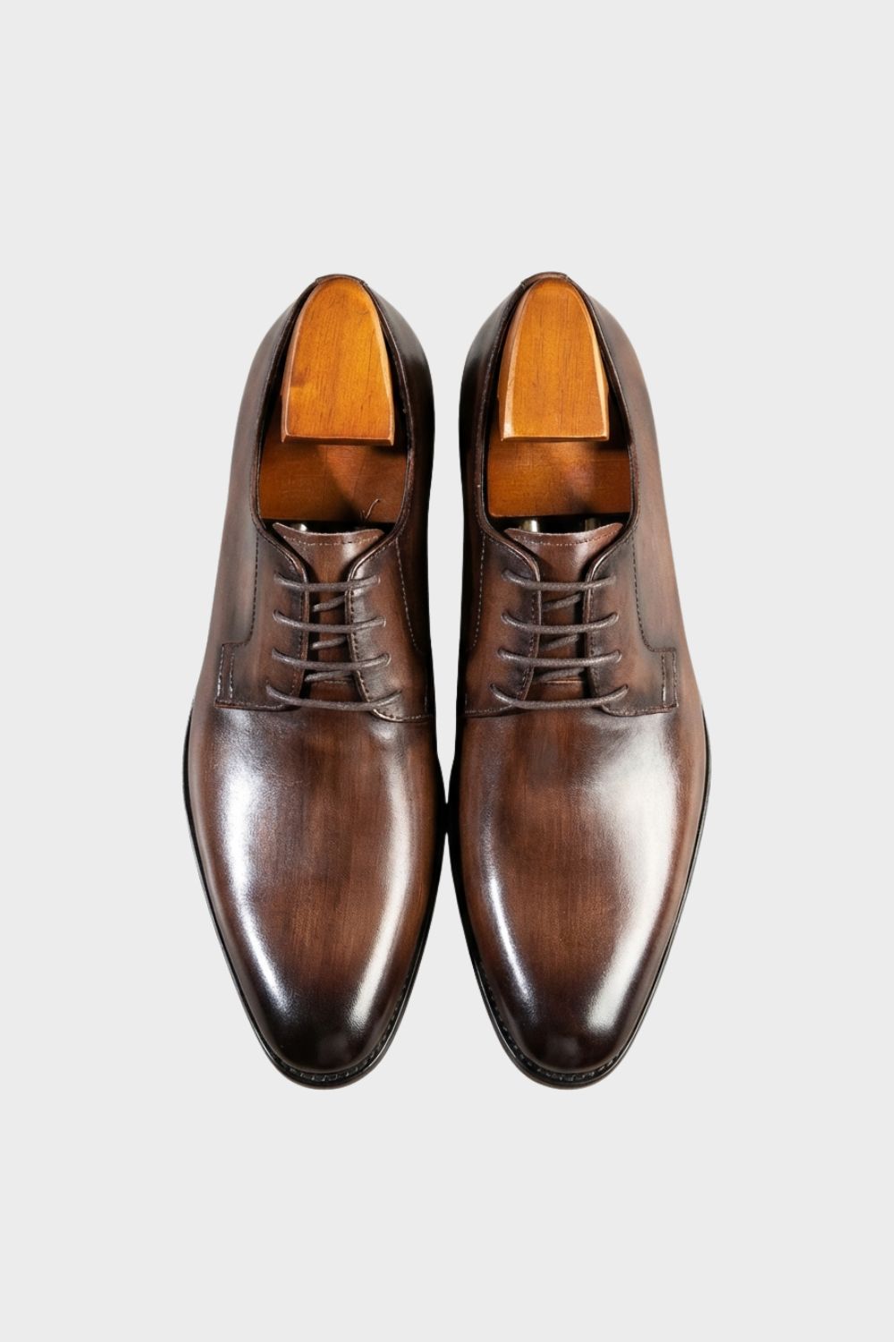 Elegant Men's Leather Lace-Up Dress Shoes