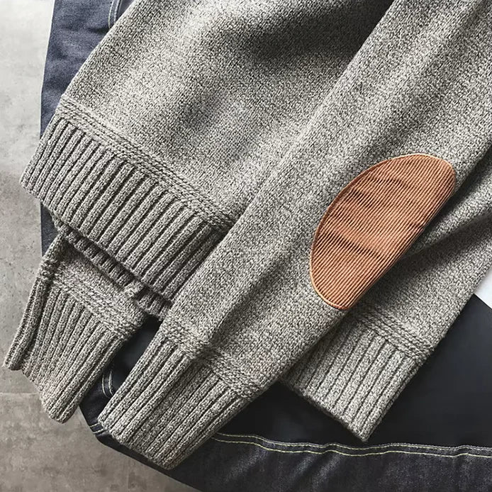 Classic Men's Alpine Sweater - Warm Knit Pullover for Winter