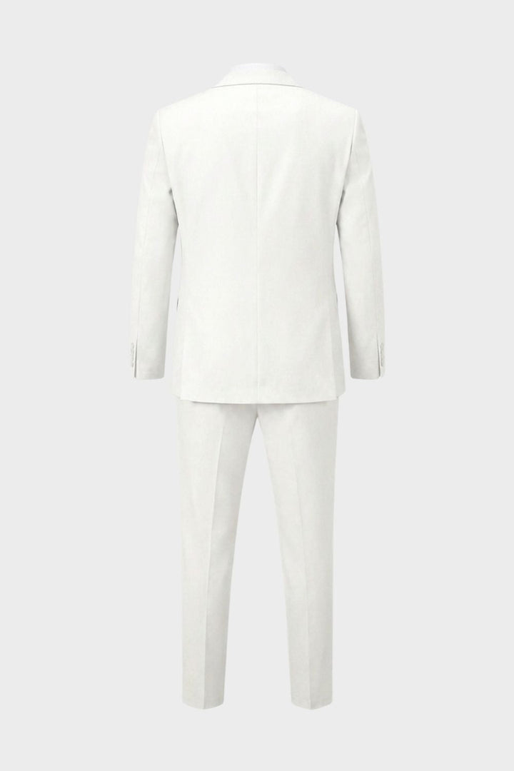 Elegant Slim-Fit Men's Three-Piece Suit