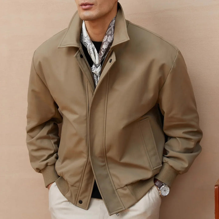 Elegant Men's Business Jacket in Memory Fabric