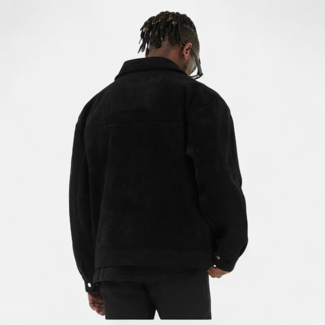 Elegant Suede Men's Jacket
