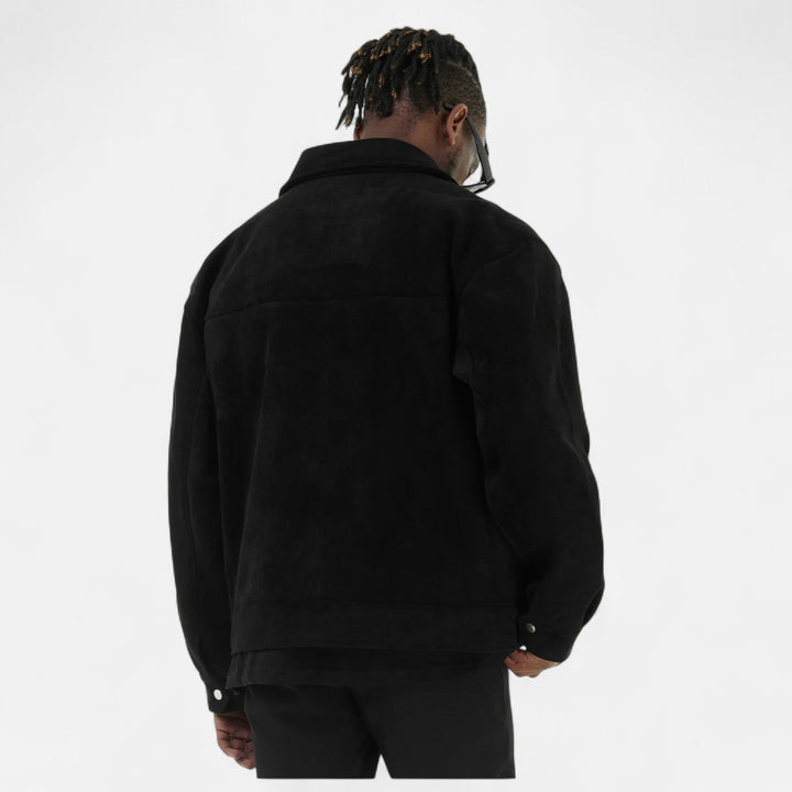 Elegant Suede Men's Jacket
