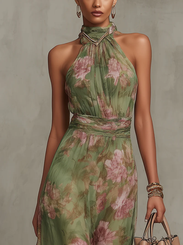 Elegant Summer Floral Dress for Women