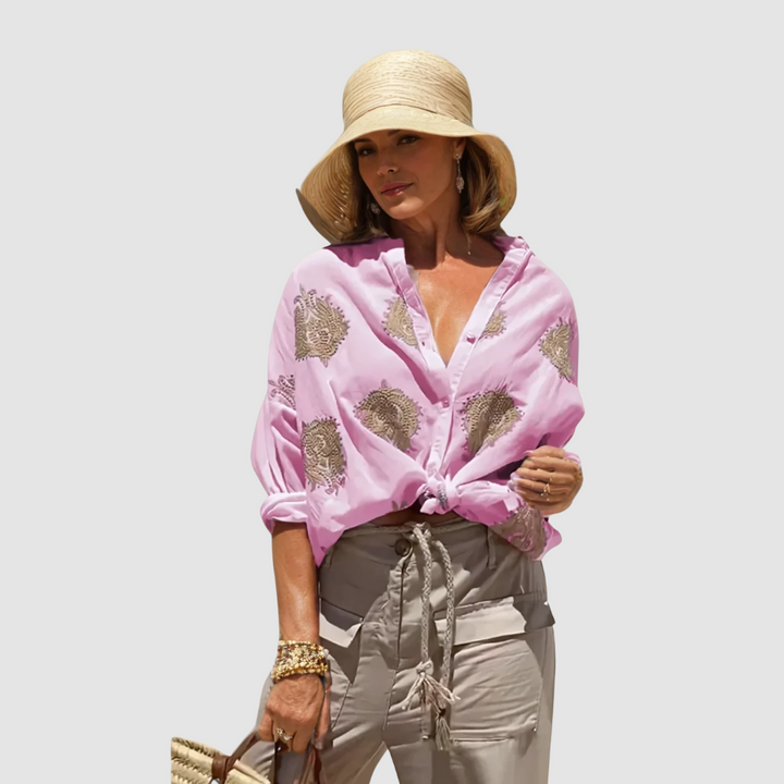 Elegant Breathable Women's Blouse