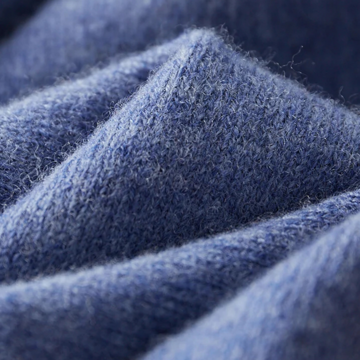 Elegant Men's Merino Wool Polo Sweater