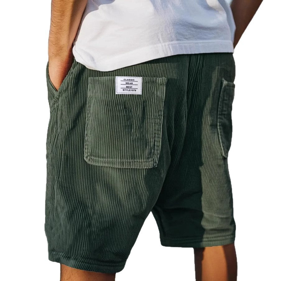 Elegant Men's Velvet Shorts