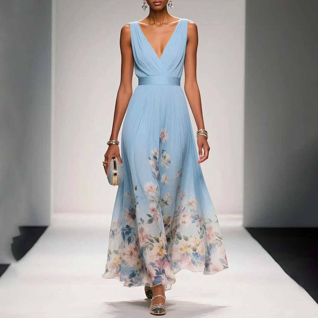 Elegant Women Maxi Wedding Guest Dress