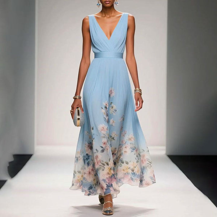 Elegant Women Maxi Wedding Guest Dress