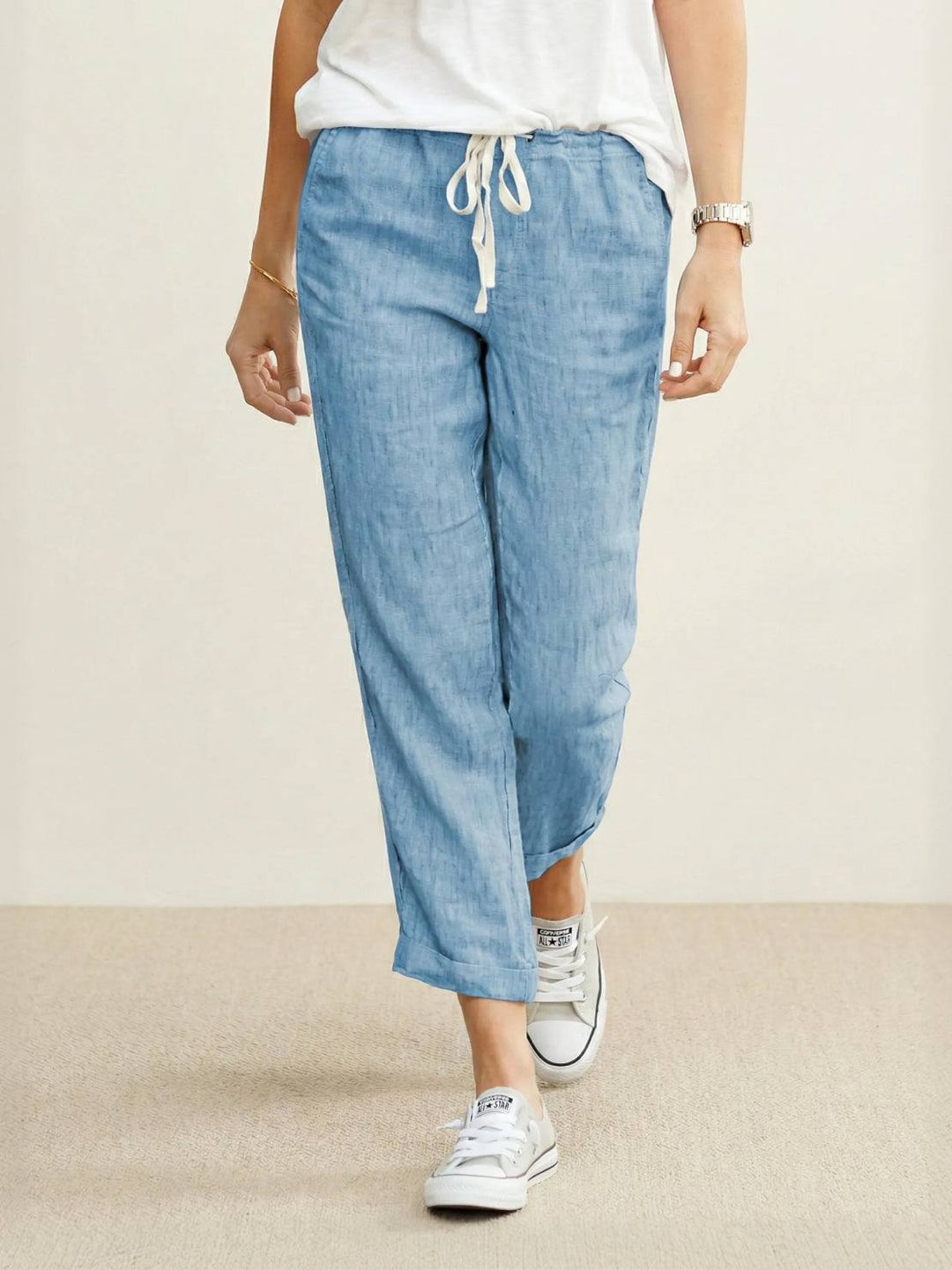 Comfortable Women Drawstring Waist Pants
