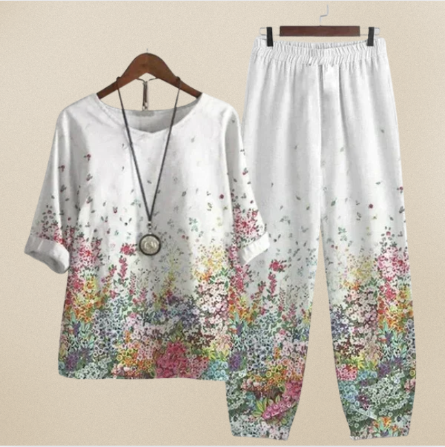 Comfortable Chic Women's Shirt & Trouser Set