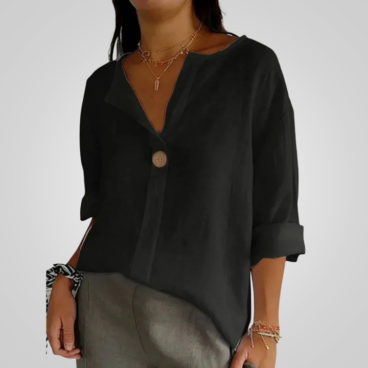 Lightweight Women's Linen Shirt - Breathable and Airy for Summer