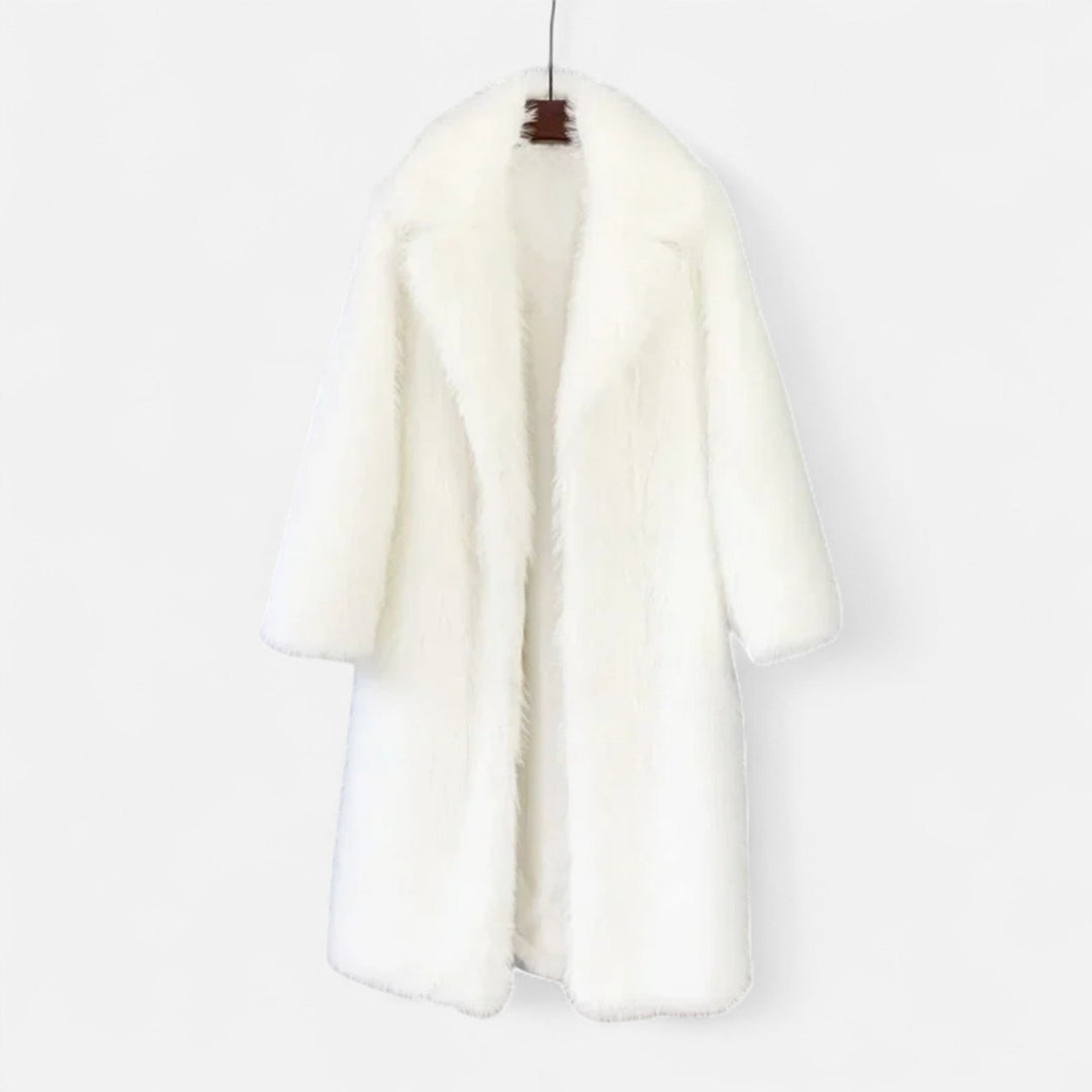 Elegant Long Women's Faux Fur Winter Coat