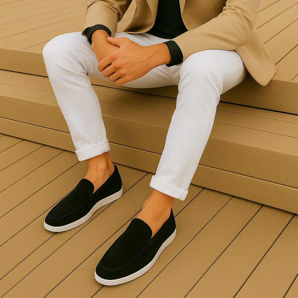 Elegant Men's Suede Oxford Shoes