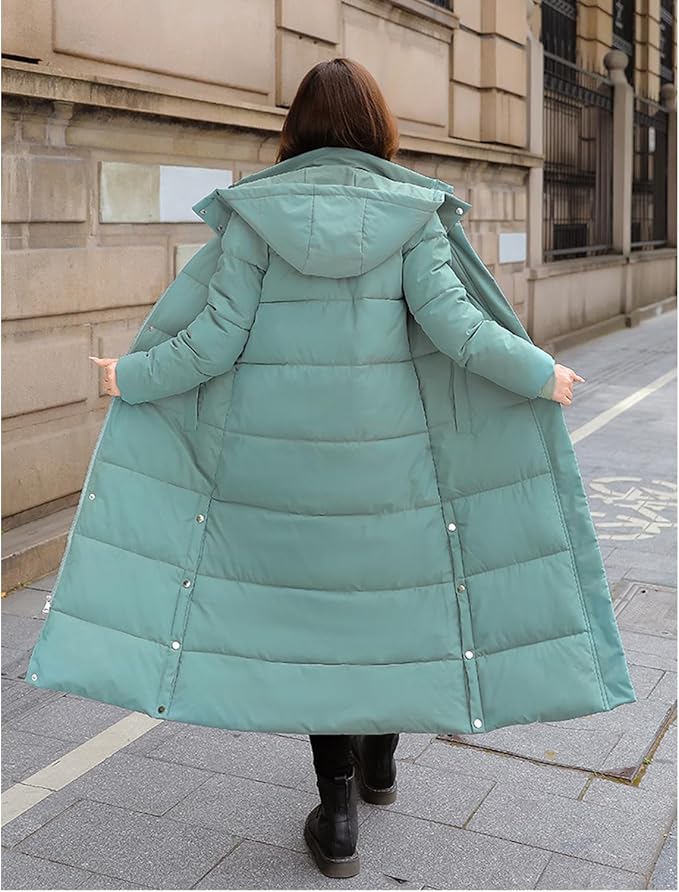 Elegant Women's Winter Coat in Wool-Polyester Blend - Warm and Timeless