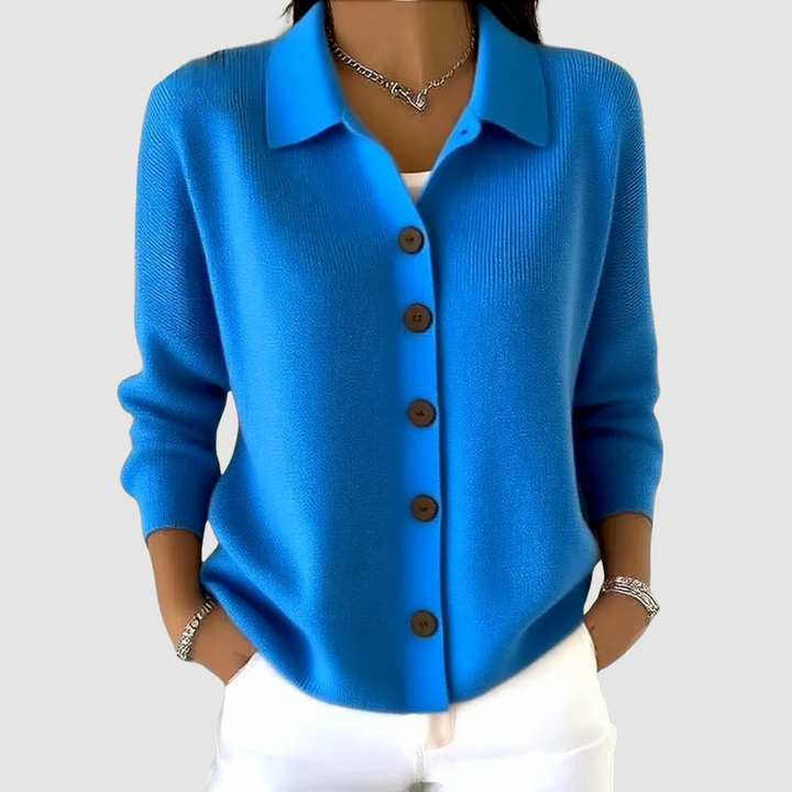 Soft Casual Women's Button-Up Knit Cardigan