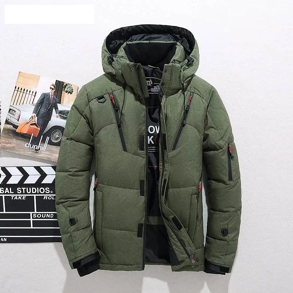 Premium Men's Down Puffer Jacket - Winter Jacket with Down Fill