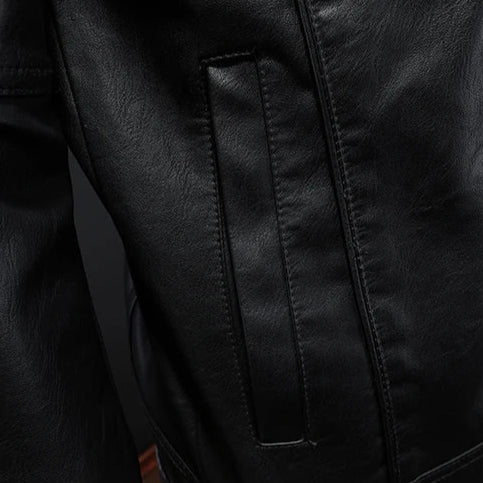 Premium Leather Men's Motorcycle Jacket in Moto Style