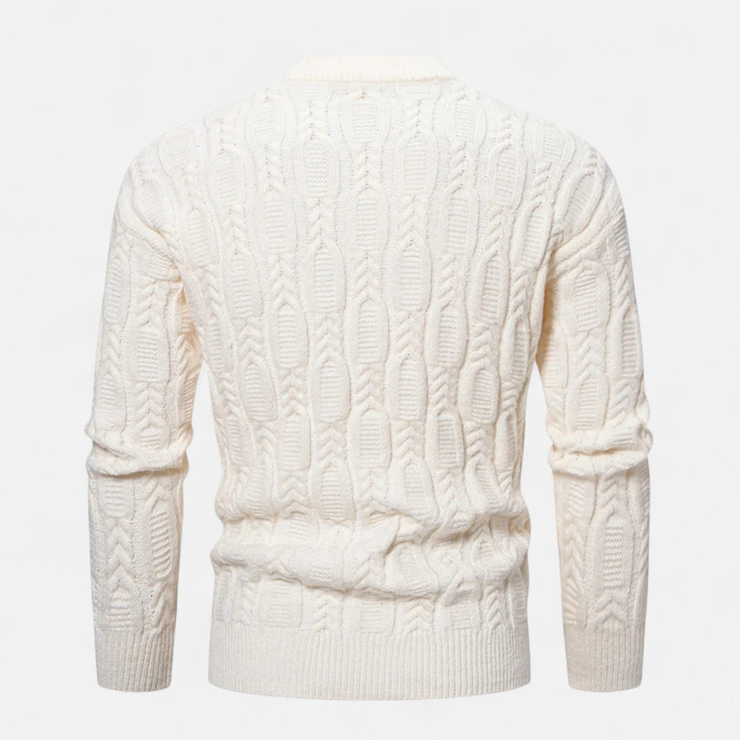 Classic Crew Neck Knit Sweater for Men