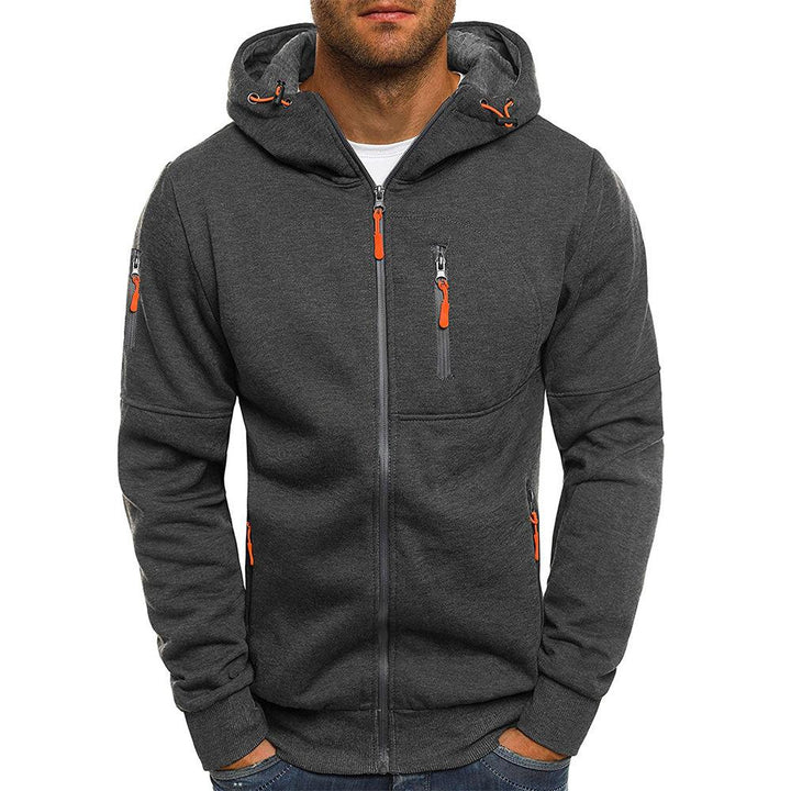 Men's Zip-Up Hoodie Sweatshirt - Breathable and Comfortable