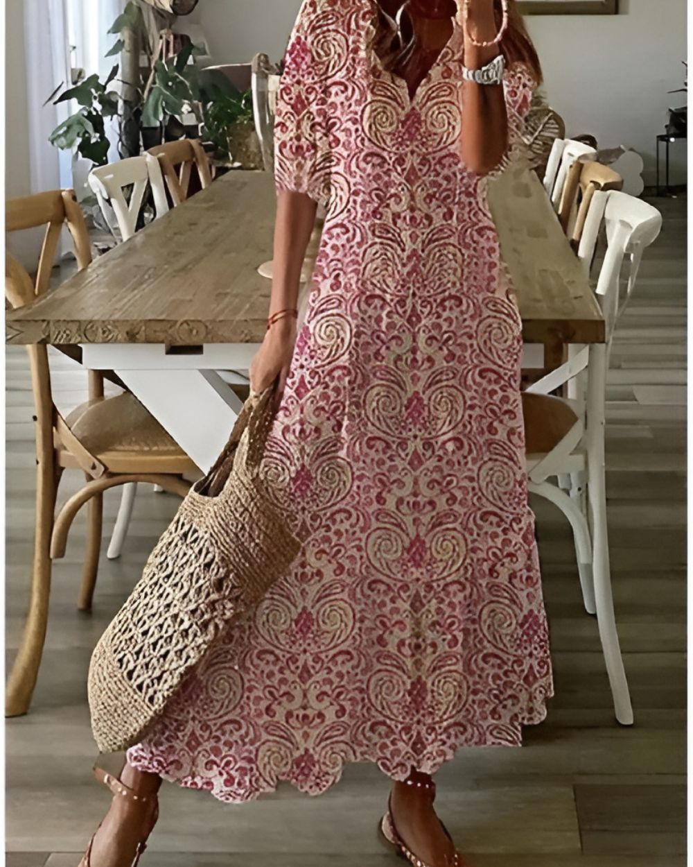 Bohemian Flowing Women Cover-Up Dress