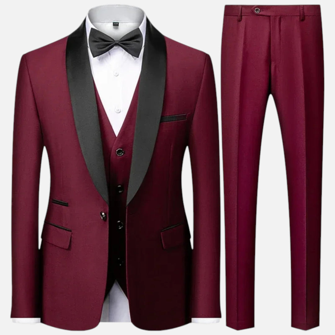 Elegant Men's Three-Piece Suit for Weddings and Formal Occasions