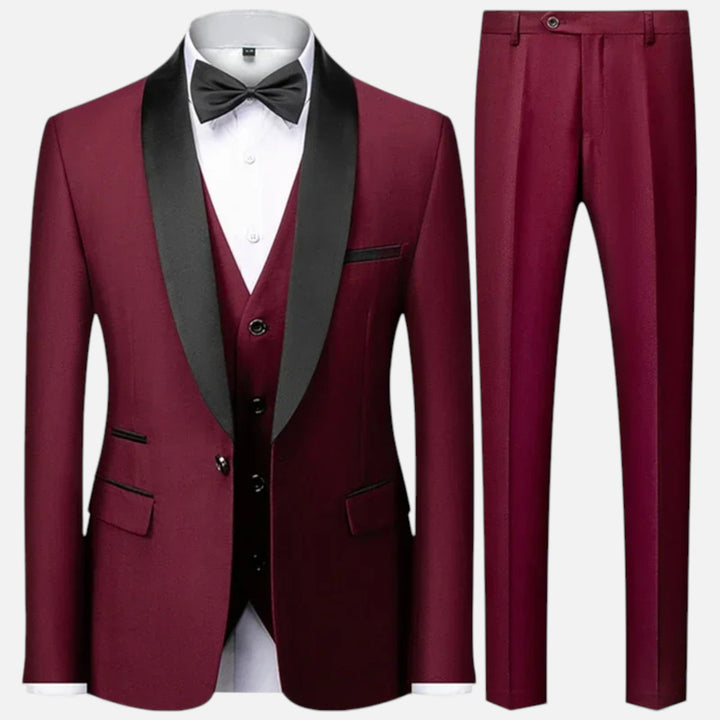 Elegant Men's Three-Piece Suit for Weddings and Formal Occasions