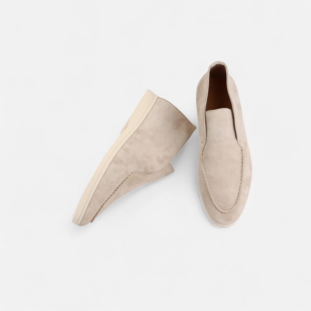 Elegant Suede Men's Slip-On Loafers