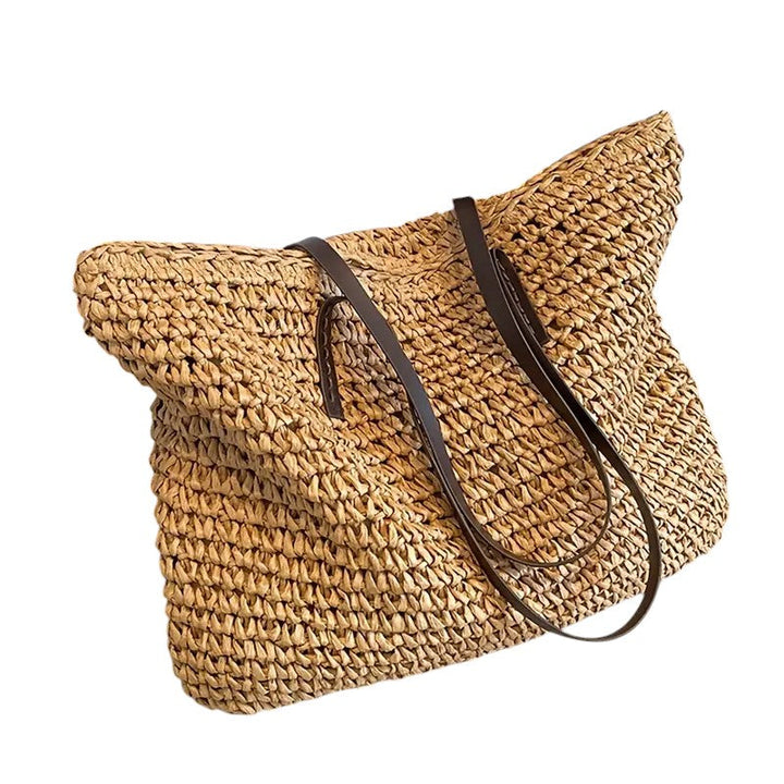 Spacious Textured Women's Beach Tote Bag
