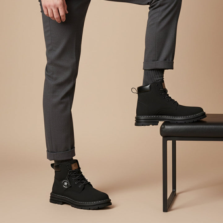 Warm Fur-Lined Men's Insulated Snow Boots