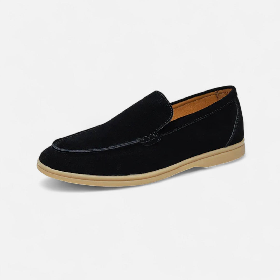 Premium Suede Men's Slippers - Elegant Slip-On Loafers