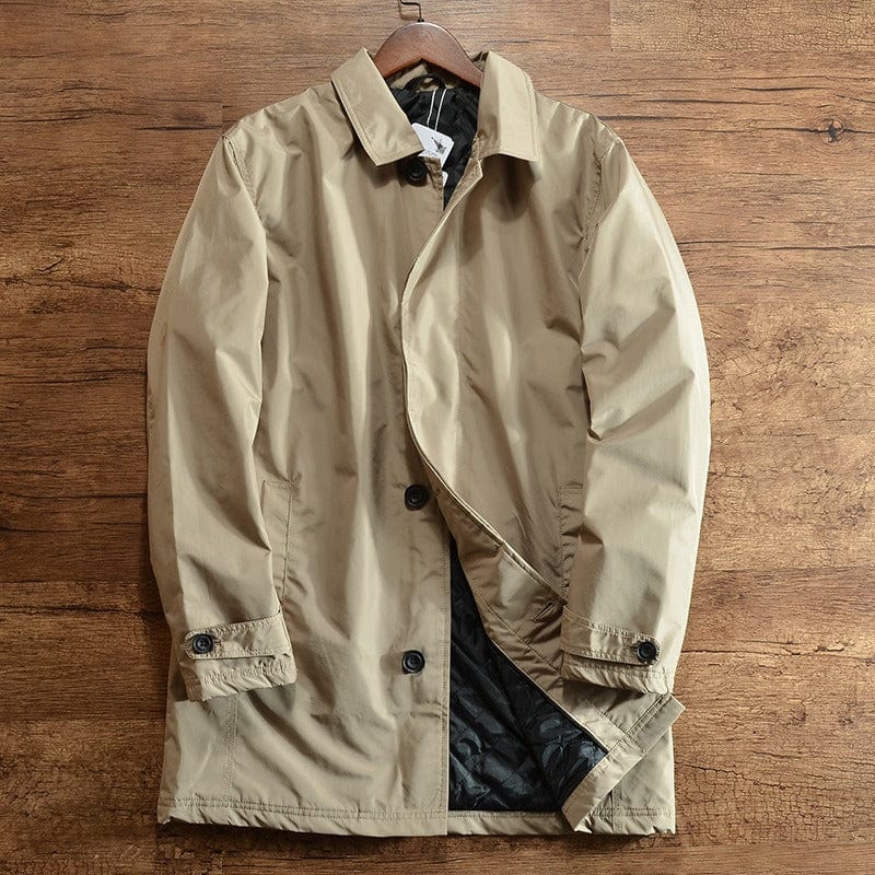 Weather-Resistant Men's Coastal Coat - Windproof and Water-Repellent