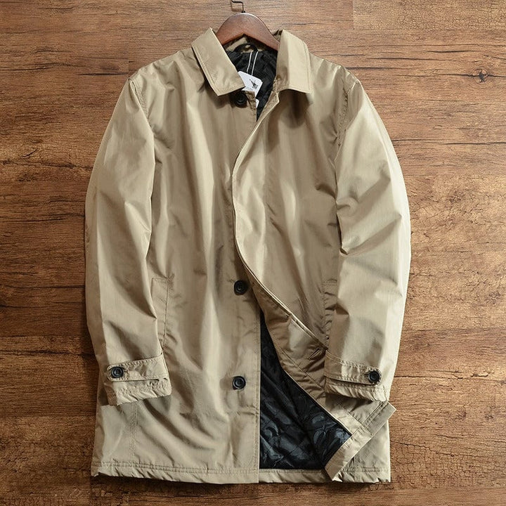 Weather-Resistant Men's Coastal Coat - Windproof and Water-Repellent