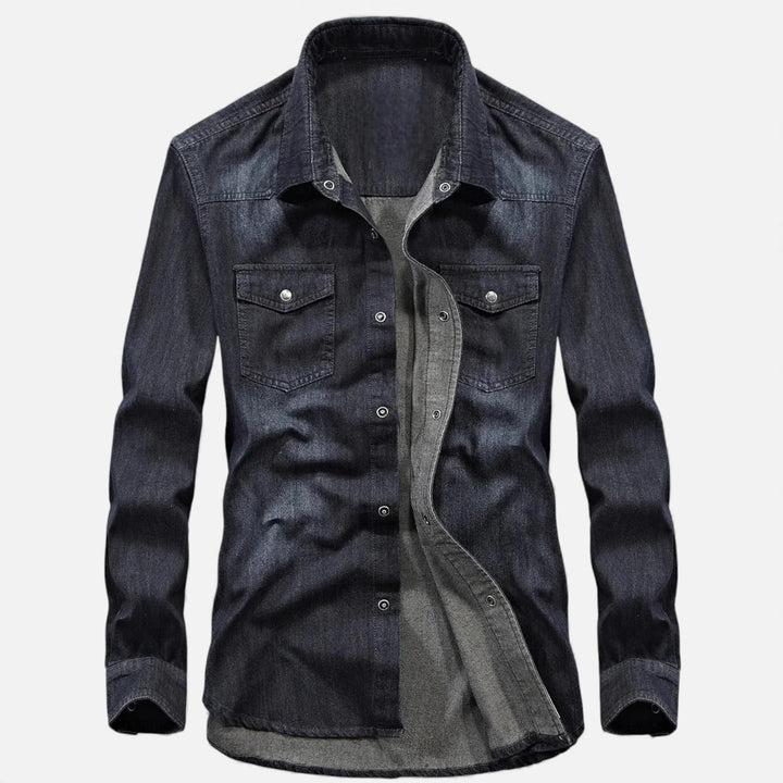 Casual Loose-Fit Men's Denim Shirt
