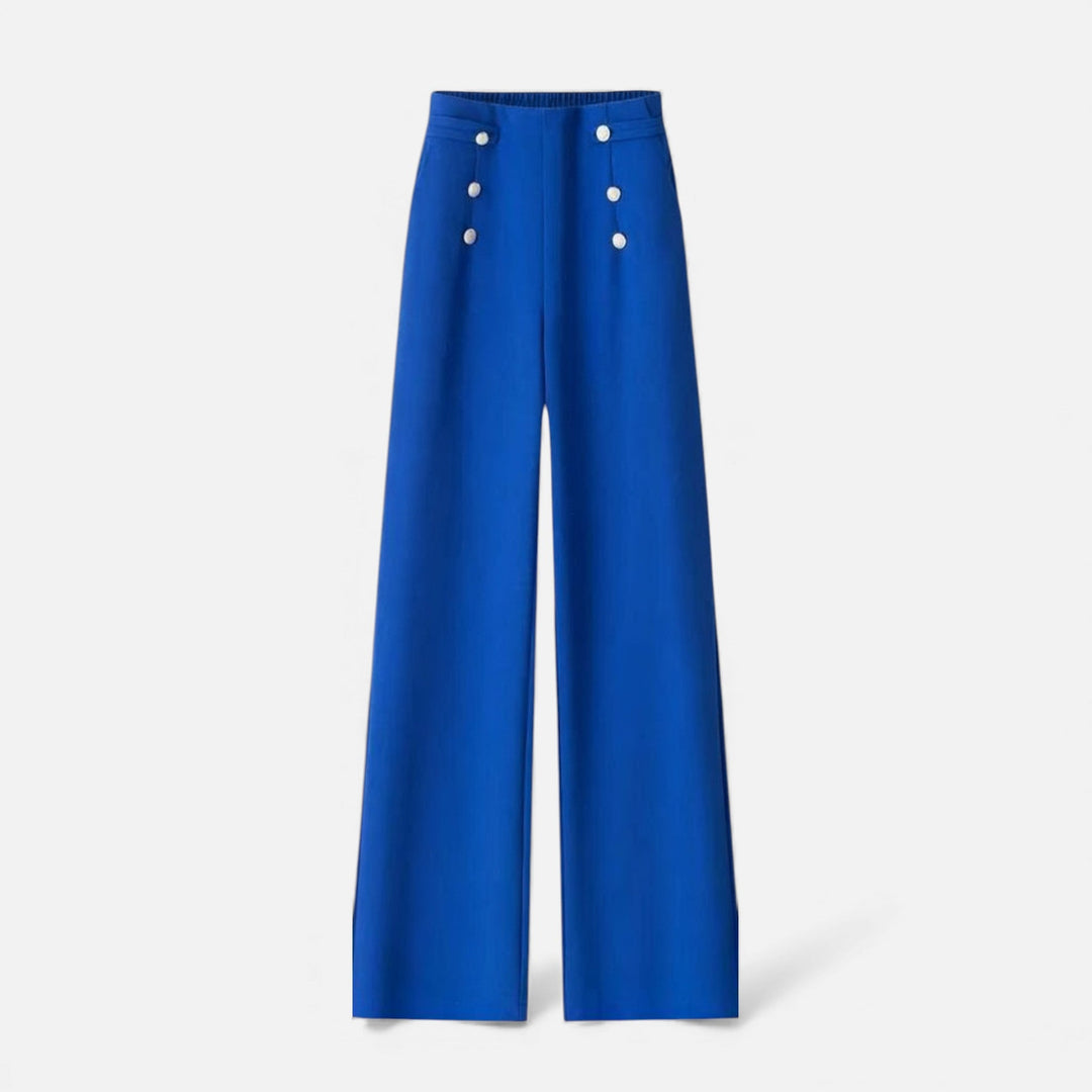 Elegant Wide-Leg High-Waist Women's Pants