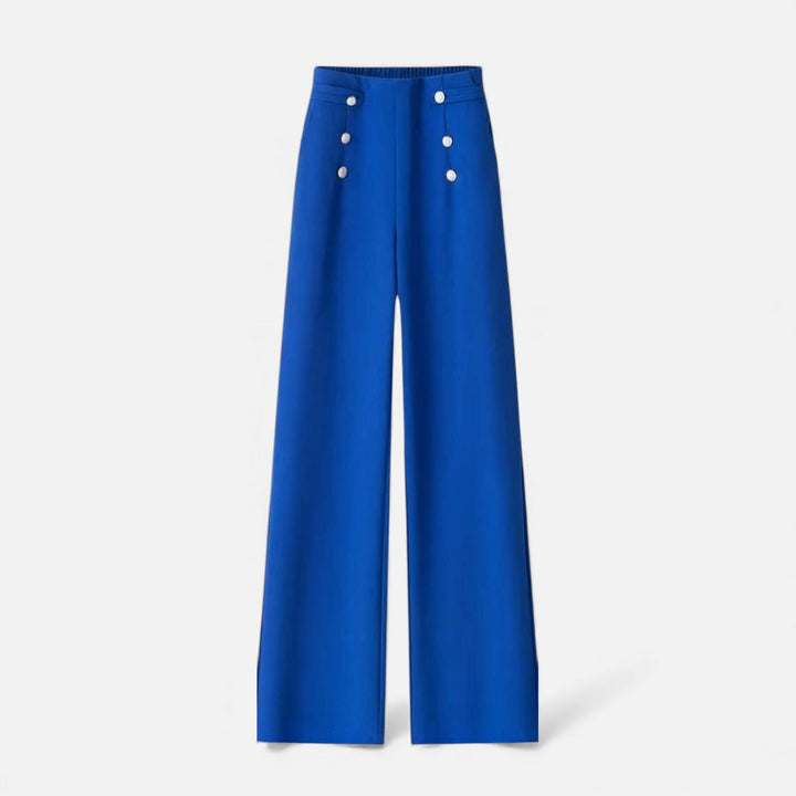 Elegant Wide-Leg High-Waist Women's Pants