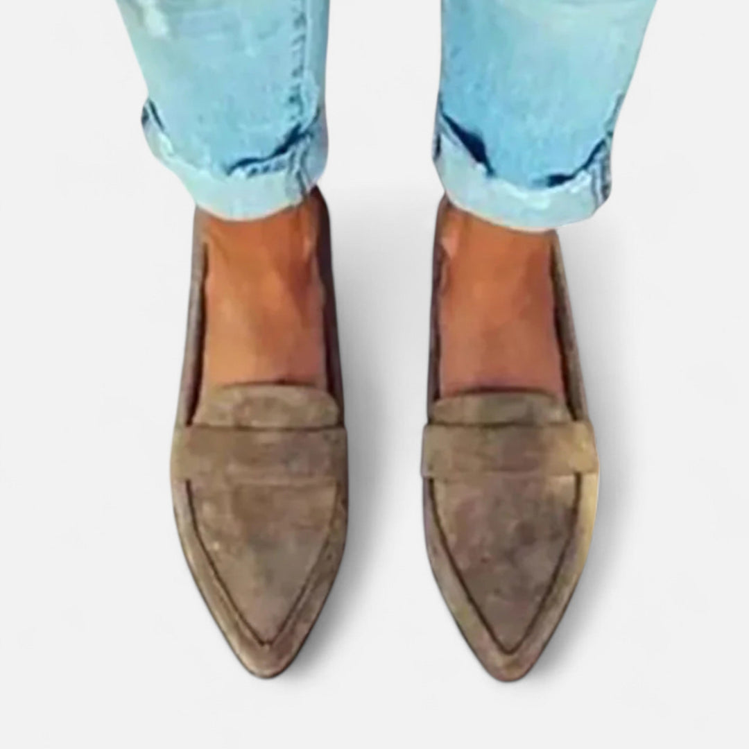 Elegant Retro Pointed-Toe Slippers for Women