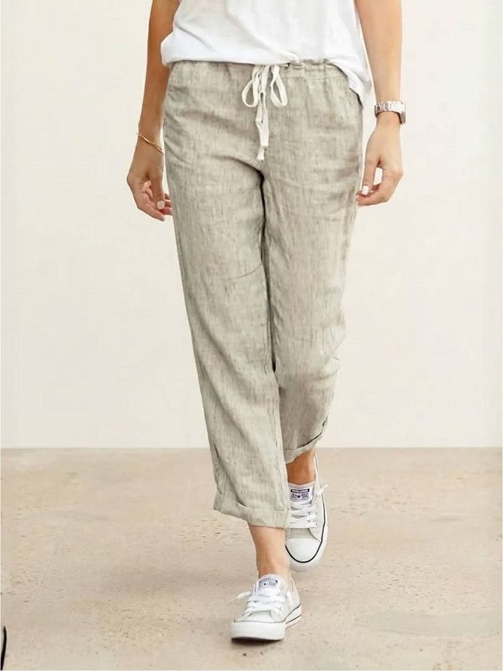 Comfortable Women Drawstring Waist Pants