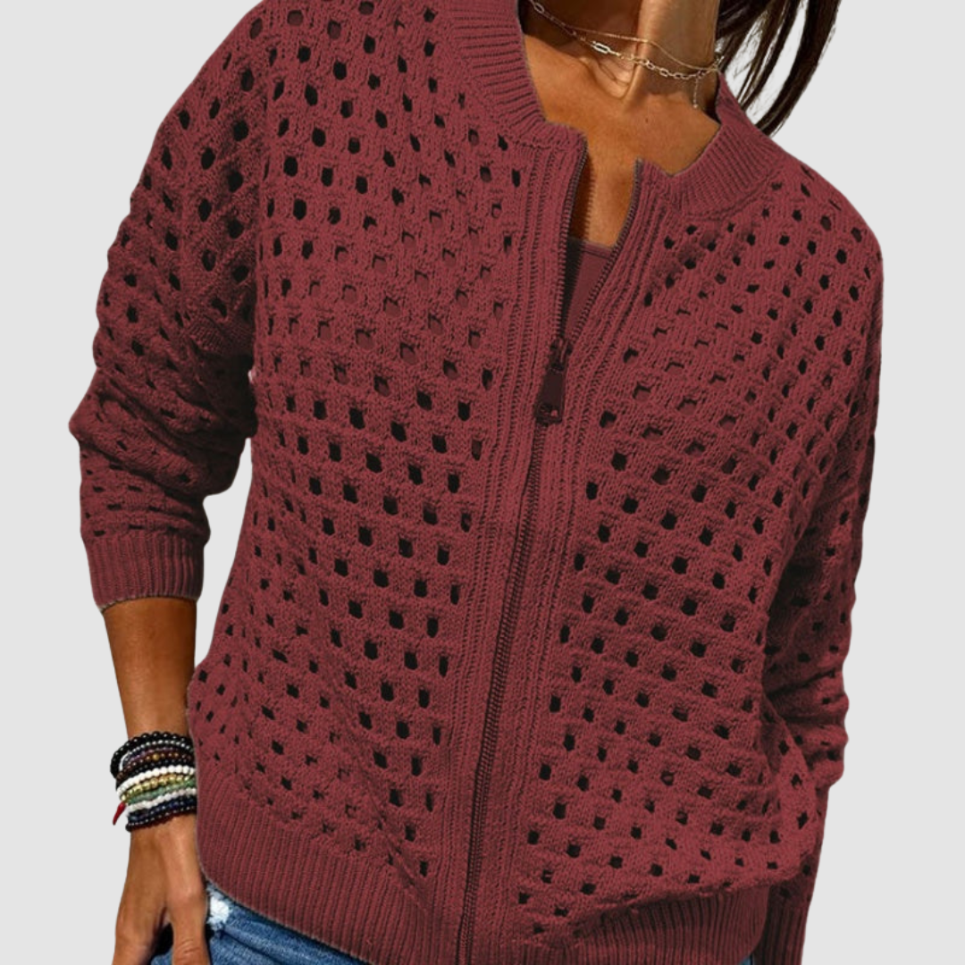 Elegant Lightweight Women's Knitted Cardigan
