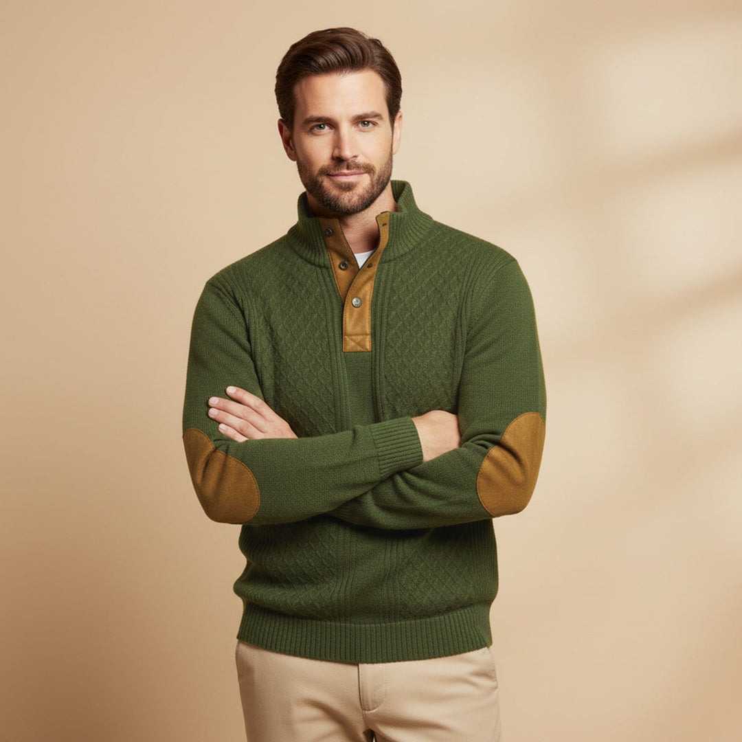 Vintage Cable-Knit Men's Sweater