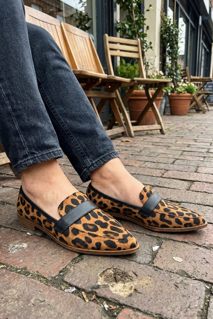 Elegant Pointed-Toe Women's Suede Loafers with Block Heel