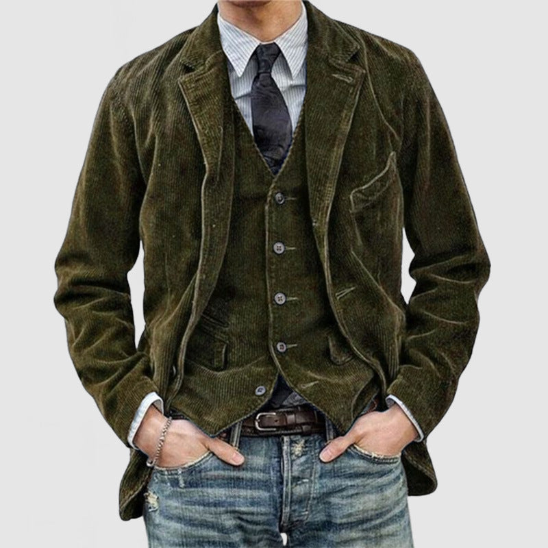 Elegant Men's Blazer and Vest Set