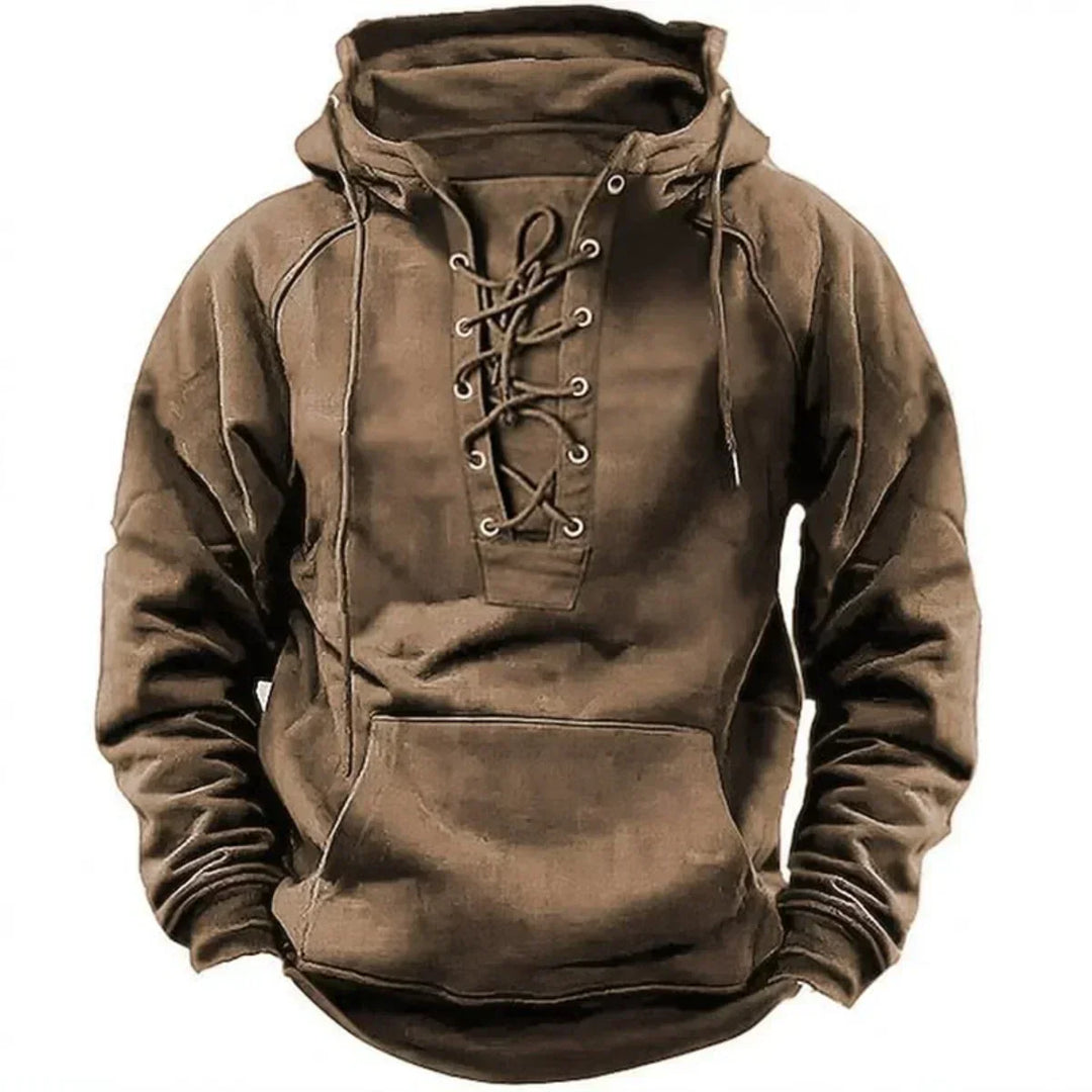 Men's Premium Fleece-Lined Hoodie - Rugged Outdoor Pullover
