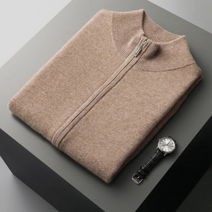 Men's Cashmere Zip-Up Vest