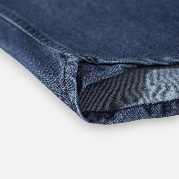 Casual Loose-Fit Men's Denim Shirt