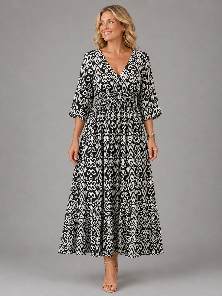 Bohemian Flow Women's Midi Dress