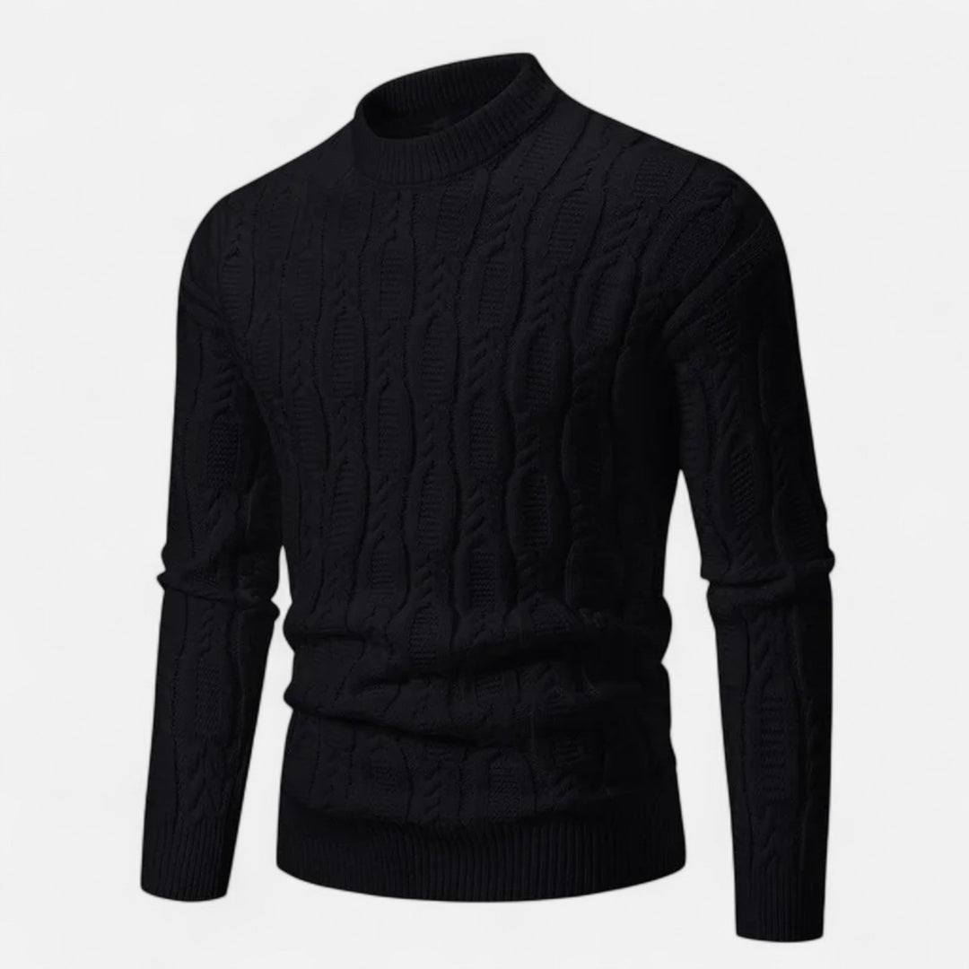 Classic Crew Neck Knit Sweater for Men